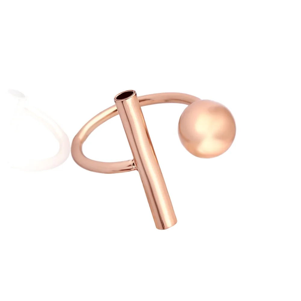 Новое модное регулируемое шариковое кольцо для женщин открытое женское женские