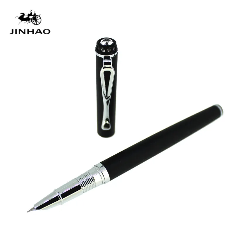 1 Jinhao 301 Роскошная Алмазная ручка 0,38 мм дополнительный тонкий наконечник авторучка металлическая ручка для письма чернильные ручки офисные школьные принадлежности Рождественский подарок - Цвет: 1