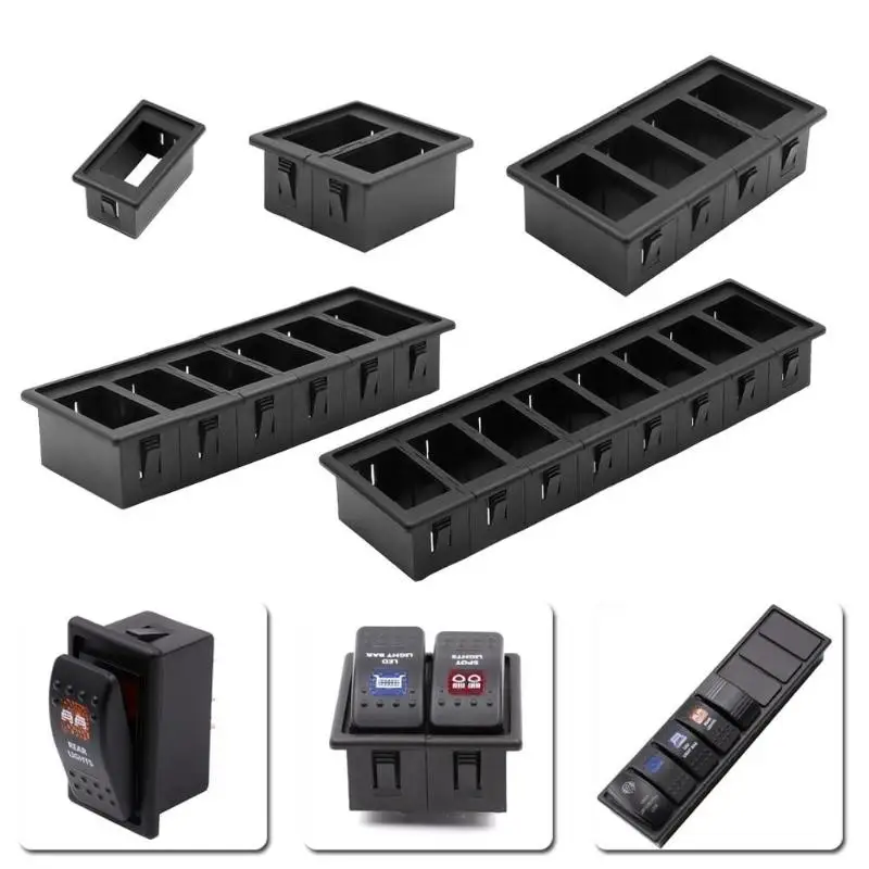 

Waterproof 4x Auto Boat Car Rocker Switch Clip Panel Patrol Holder Housing ARB Carling 4X4 Boat Switch Panel Tools High Quality