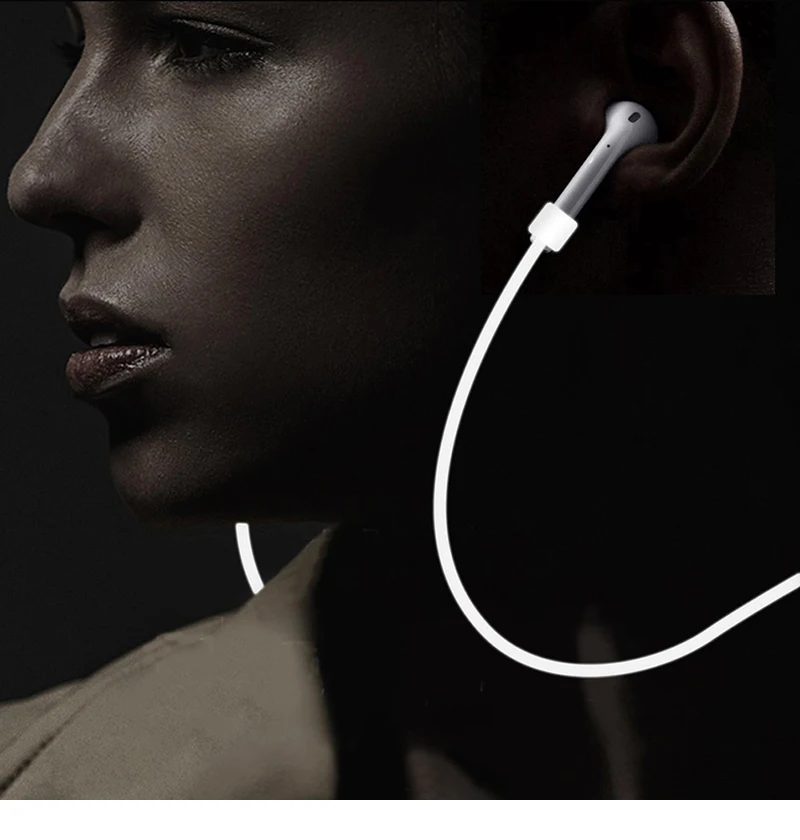 Анти-потеря силиконовый ремешок петля кабель Шнур для Airpods Air Pods беспроводные Bluetooth наушники для Earpods аксессуары