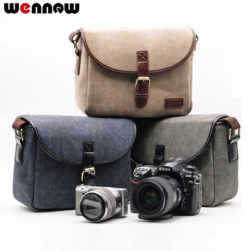 Wennew Ретро DSLR SLR камера сумка Фото чехол рюкзак для Canon EOS 5D Mark IV III 6D 7D II 2 50D 60D 60Da 40D 30D