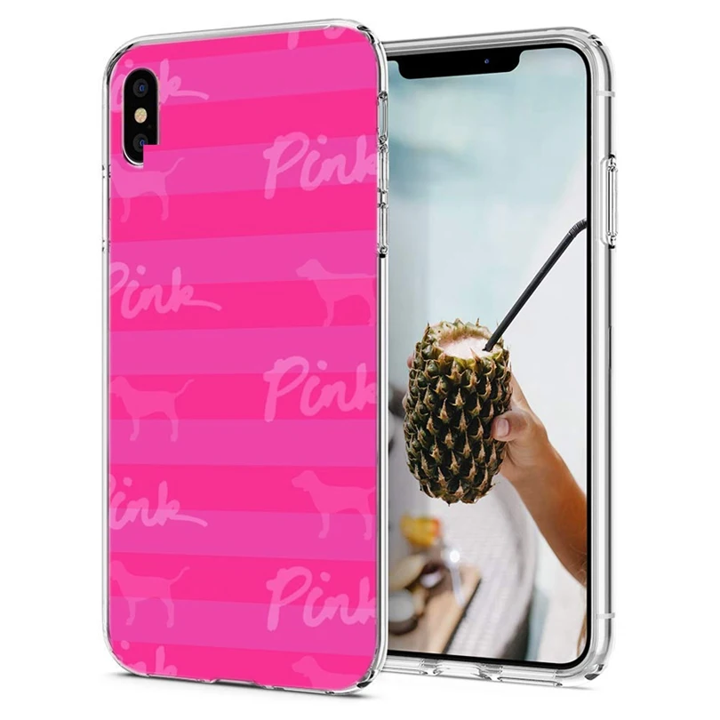 ТПУ Роскошный чехол для iPhone 7 8 Plus 6 S/6 мягкий дизайн звезда точка розовый X XS XR Max