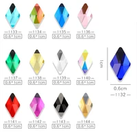 6x10mm 20pcs rhombus crystal ab colors rhinestone non hotfix crystals diy 3d nail art gems decoration