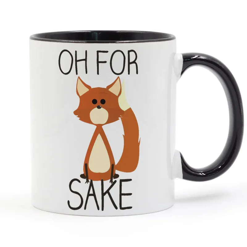 Oh для Fox саке Кружка Кофе Молоко чай Керамика чашки творческий DIY подарки магазин кружки 11 унц. C179