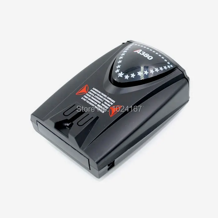 Car Anti speed Radar Detector English or Russia Option A380 with mounting bracket Free Shipping |