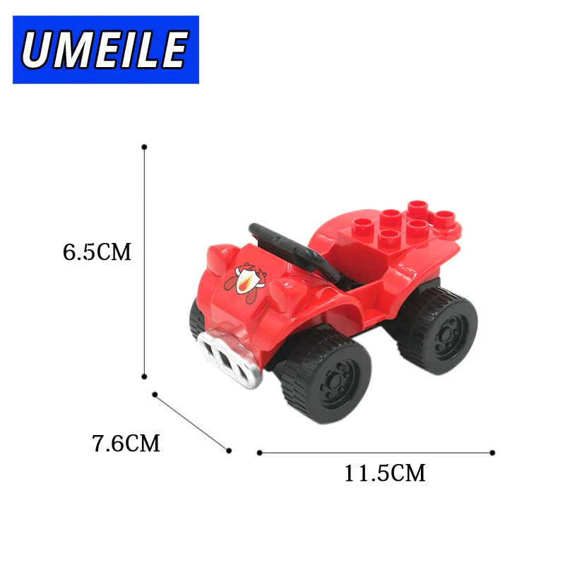 Оригинальный бренд UMEILE 2 шт./компл. пожарная машина для зоопарка Джип модель