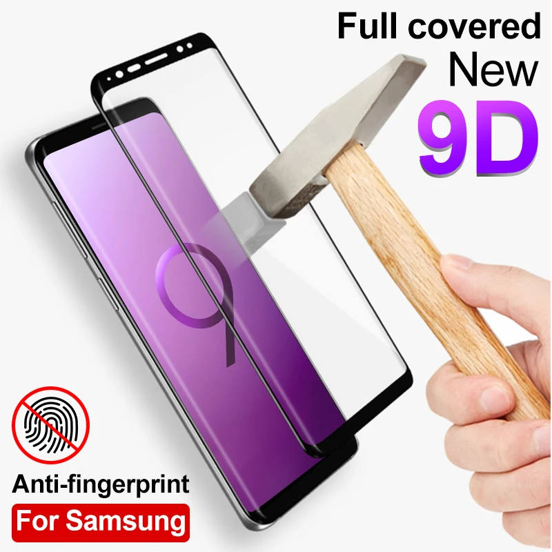Закаленное защитное стекло 9D для Samsung Galaxy S9 S8 Plus note 8 9|Защитные стёкла и плёнки
