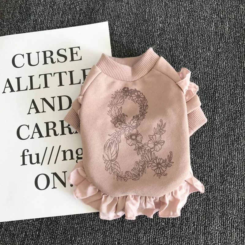 2018 New Design Pet Dog Clothes Summer Style Flower Printed Puppy Cat Clothing For Dogs Product Roupa Cachorro 10E | Дом и сад