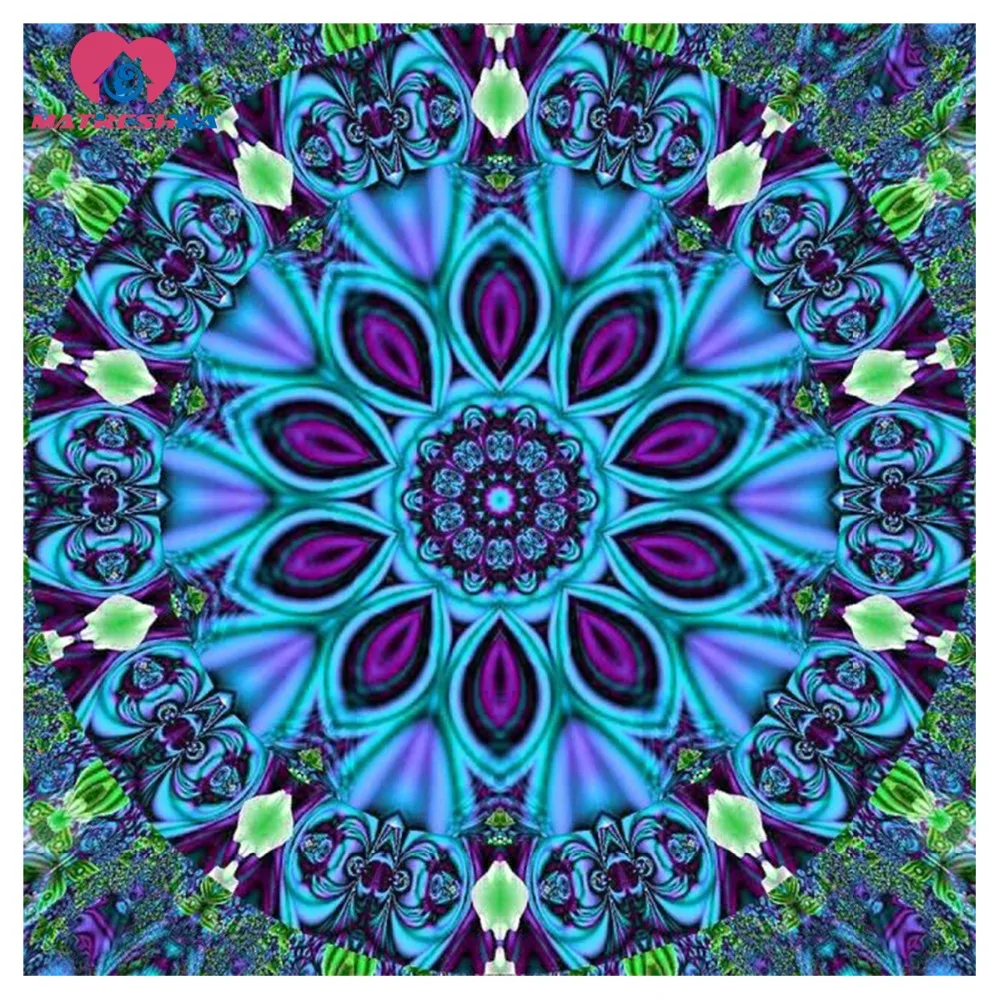 Алмазная вышивка набор изображений Мандала для вышивальный стежок фотографии
