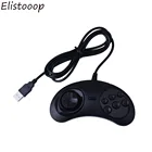 Новый проводной USB классический геймпад, 6 кнопок, USB SEGA Классический игровой контроллер, джойпад для SEGA GenesisMD PC2 Y1301 MAC Mega Drive