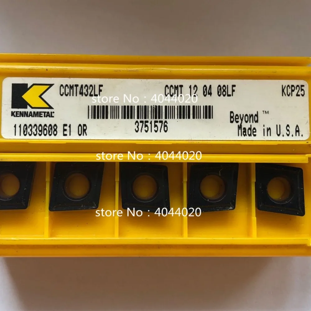 

Карбидные вставки CCMT120408LF KCP25 CCMT432LF KCP25 10 шт. Kennametal