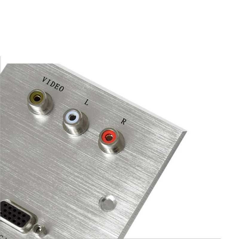 Настенная розетка RCA с видео L R VGA Высококачественная панель из алюминиевого