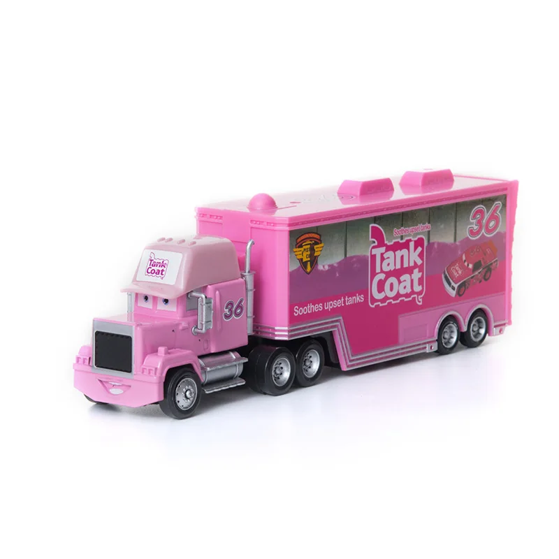 NO. 36 Truck Disney Pixar Cars 2 3 игрушки № 35 грузовик молния McQueen Джексон шторм Рамирез Мак дядюшка 1:55 литой модельный автомобиль игрушка детский подарок - Цвет: NO. 36 Truck