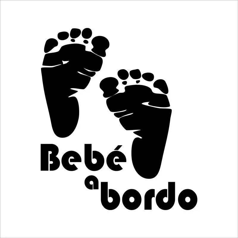 Испанский автомобиль Стикеры s Bebe a bordo Авто Безопасность Предупреждение окна