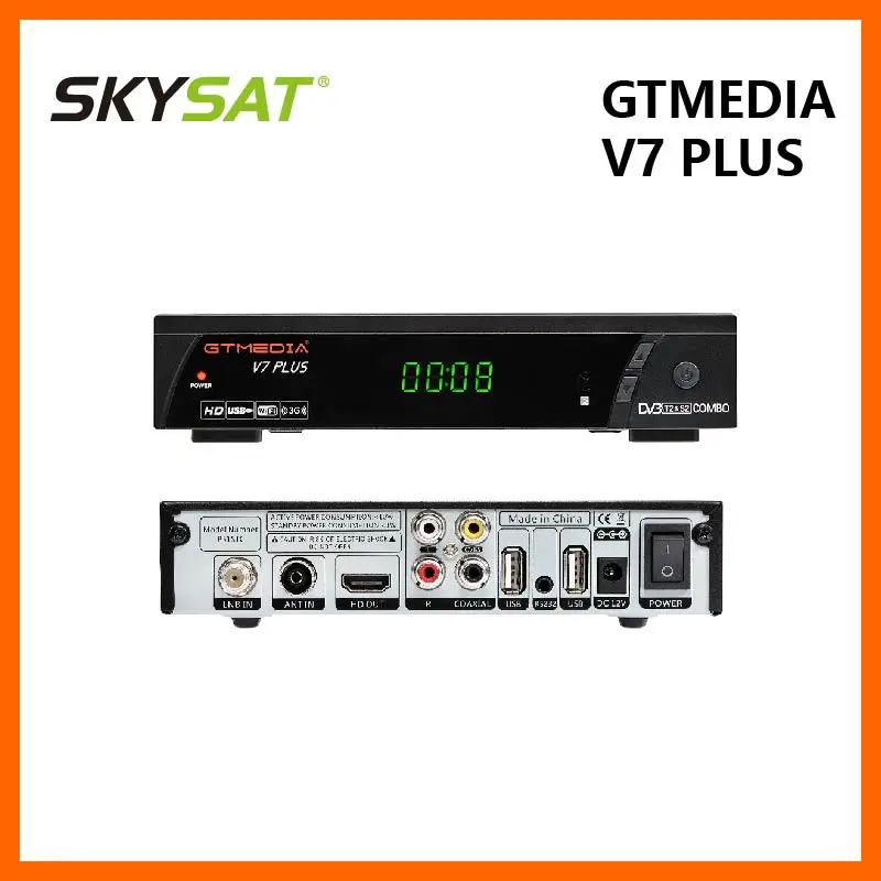 Горячая GTMEIDA V7S Plus комбо DVB S2 и T2 ТВ приемник H.265 поддержка Европа Cline с USB WiFi 3G Youtube