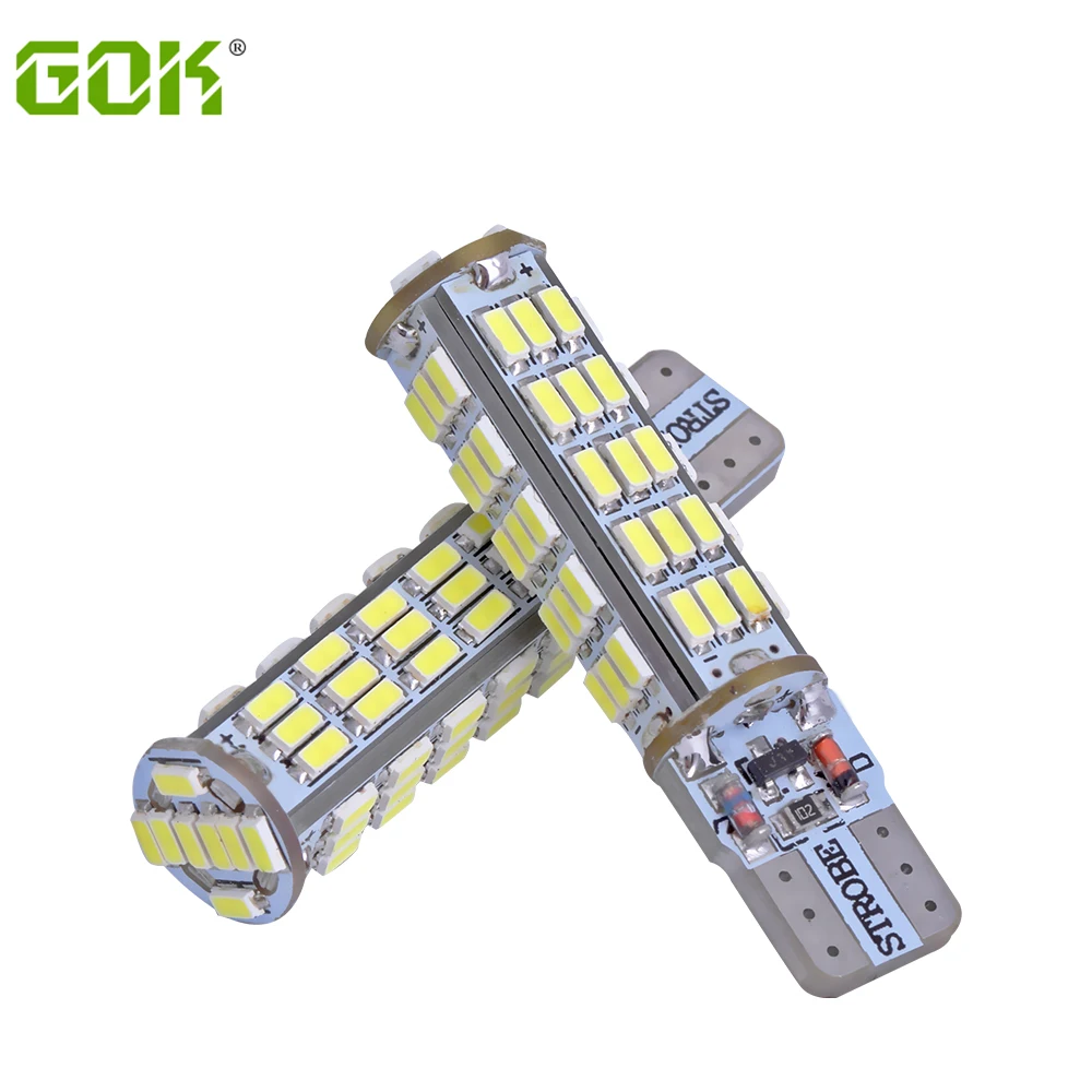 4 шт./лот T10 светодиодная стробоскопическая вспышка W5W 68SMD led 3014 долговечный блеск +