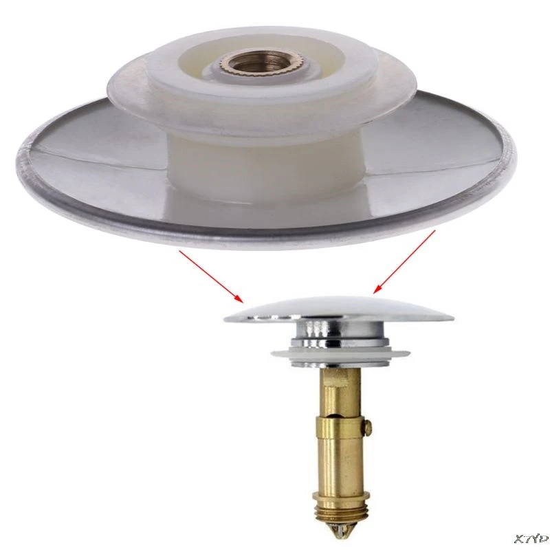Basin Bounce Button Pop-up Drain Plug Sink Water Stopper Chrome For Bathroom Kitchen |