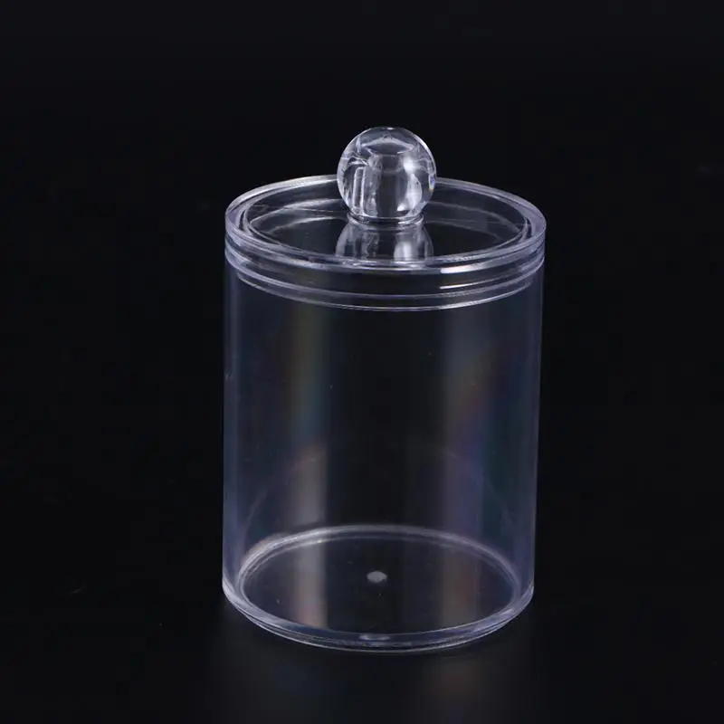 Прозрачный хлопковый тампон пластиковый контейнер для косметики держатель