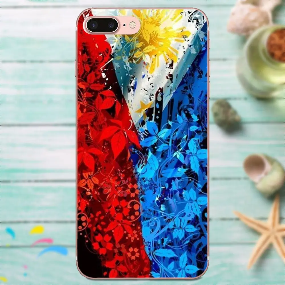 Ph флаг Филиппин Пластиковый черный для Galaxy A3 A5 A7 On5 On7 2015 2016 2017 Grand Alpha G850 Core2 Prime S2