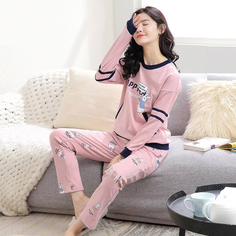 

Women pajamas pajamas set long sleeve pants hood cotton autumn and winter pajamas women pajama sets womens pajamas pajamas