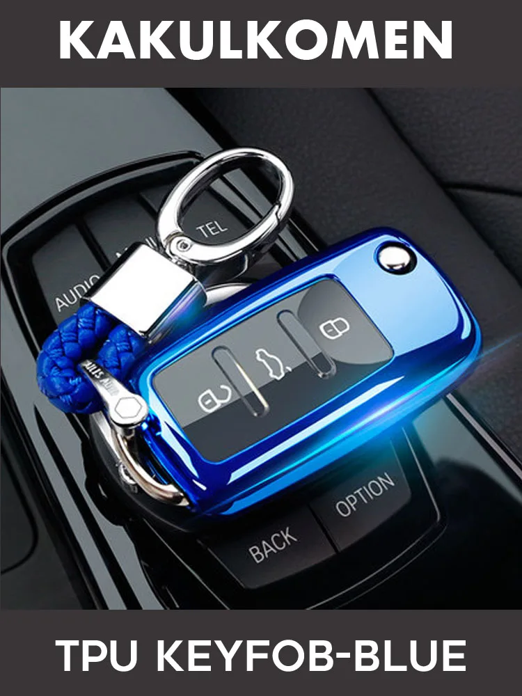 Чехол для ключей автомобиля для Volkswagen VW Golf Bora Jetta POLO GOLF Passat Touran Ibiza Leon Octavia, полностью защищающий ТПУ мягкий чехол