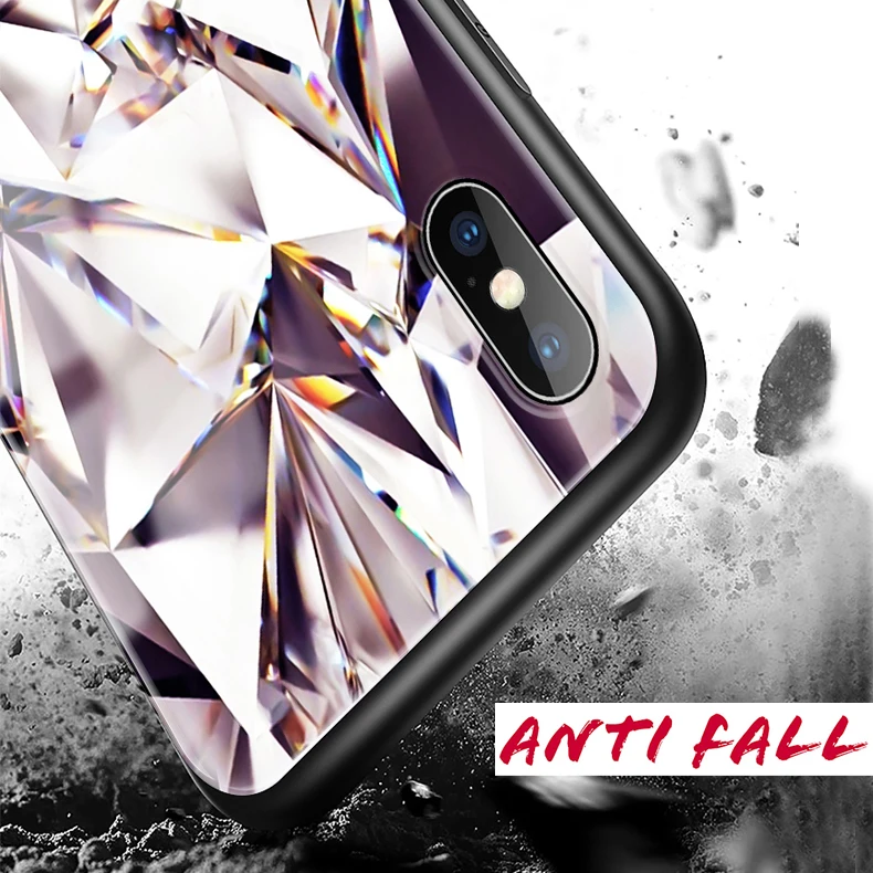 Чехол для iphone 6 7 8 6s xs max 5 5s se чехол X XS XR Plus милый стеклянный с блестками и алмазами |