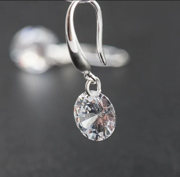 Модные ювелирные изделия 925 женские серебряные серьги кристалл от Swarovski новые женские именные серьги Близнецы микро набор