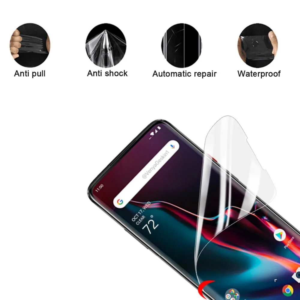 9D мягкая термополиуретановая нано-Гидрогелевая пленка для Oneplus 7 6T 6 5T 3 3T
