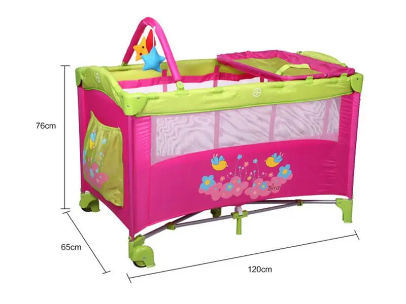 Птица Цветочный узор детская кровать детские кроватки пеленки смены станций