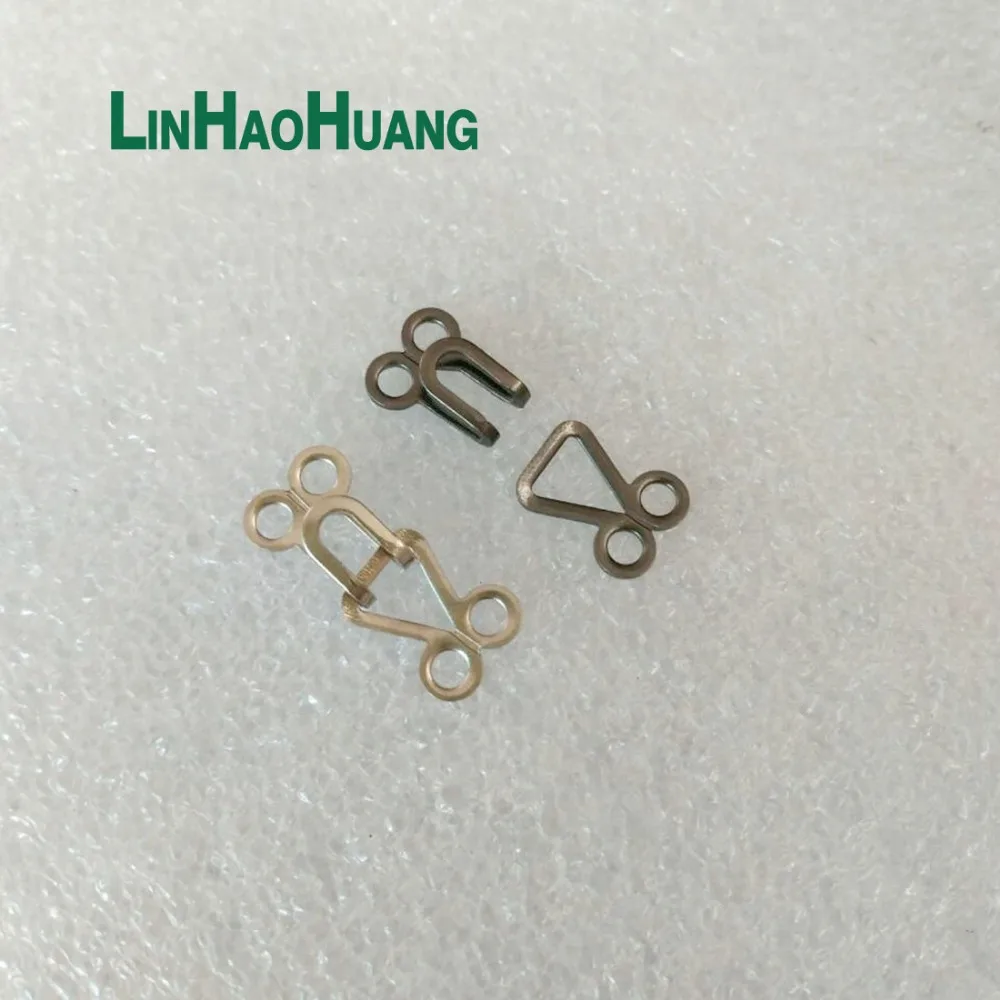 

Wholesale Free Shipping 100sets/Lot Metal Brass Underwear Hooks And Eyes Pant Skirt Small Hook And Eye 2017091502