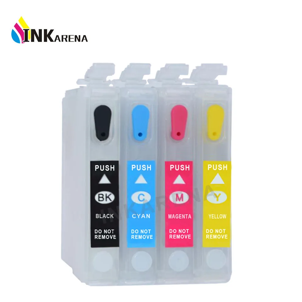 

4 PCS Empty T125 Refillable Ink Cartrige T1251 Ink For Epson Stylus NX125 NX127 NX130 NX230 NX420 NX530 NX625 WorkForce 320 323