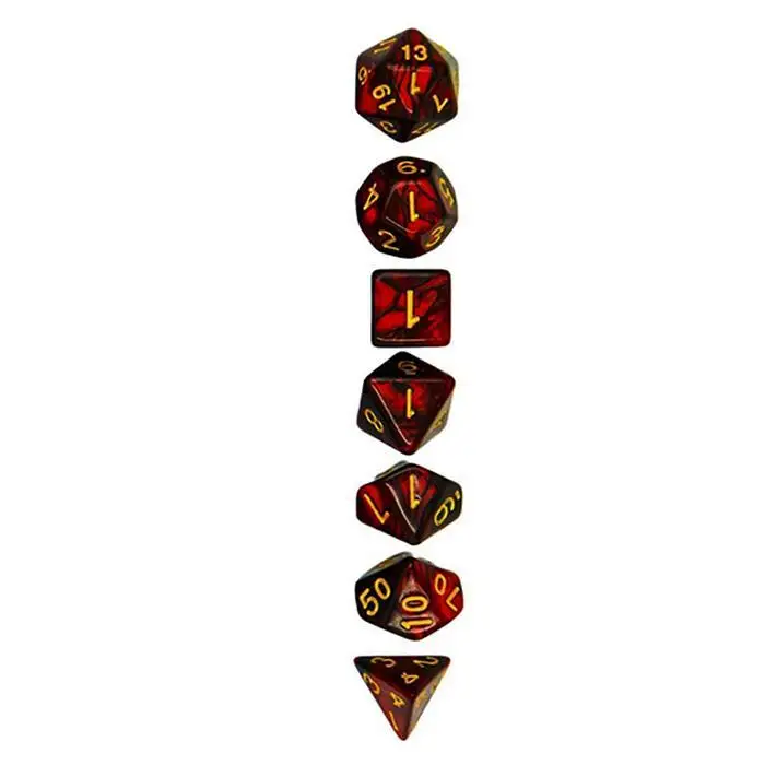 7 шт./набор, креативная игра в ролевые игры, кости D& D, Разноцветные Игральные Кости, смешанные D4 D6 D8 D10 D12 D20, игральные кости dnd