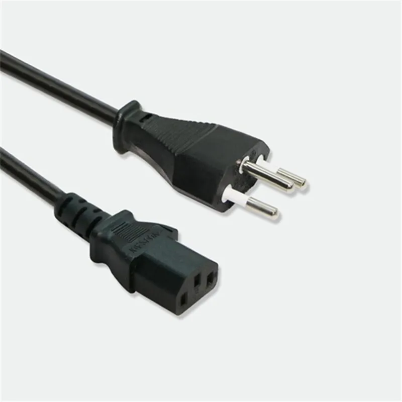 Швейцарская штепсельная вилка шнур питания 3 отверстия Швейцарский трехколонный