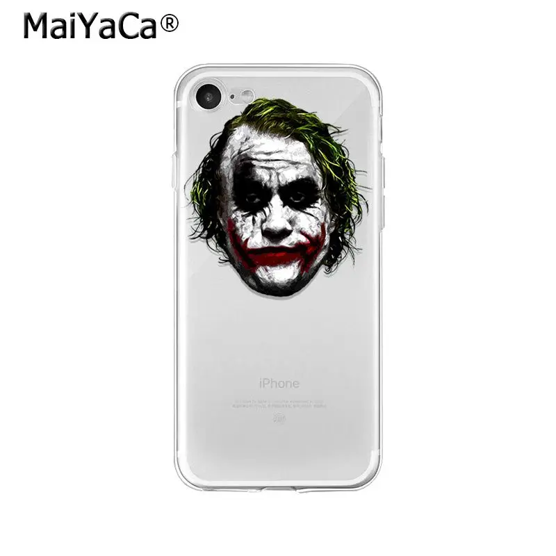 Мягкий силиконовый чехол для телефона MaiYaCa DC Superhero Batman Joker из ТПУ Apple iPhone 8 7 6 6S Plus X XS