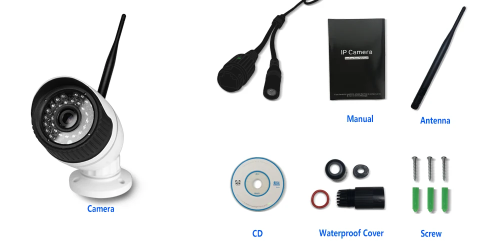 HJT WIFI IP камера 720P 1.0MP P2P H.264 SD карта CCTV 36IR ночное видение наружное водонепроницаемое