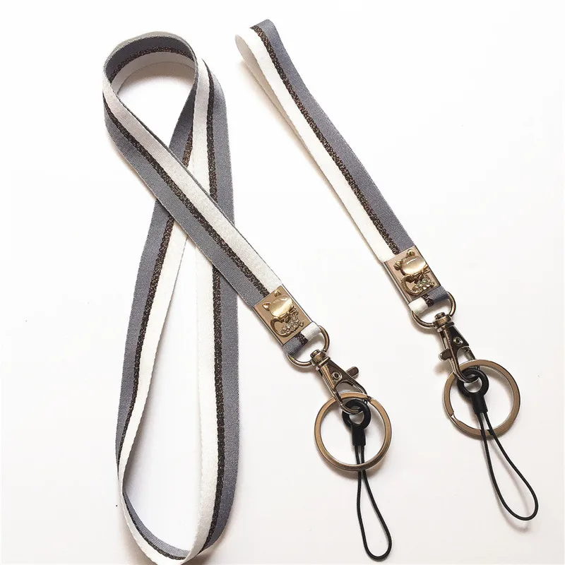 Длинный ремешок и на запястье для мобильного телефона брелока bling fox lanyard |