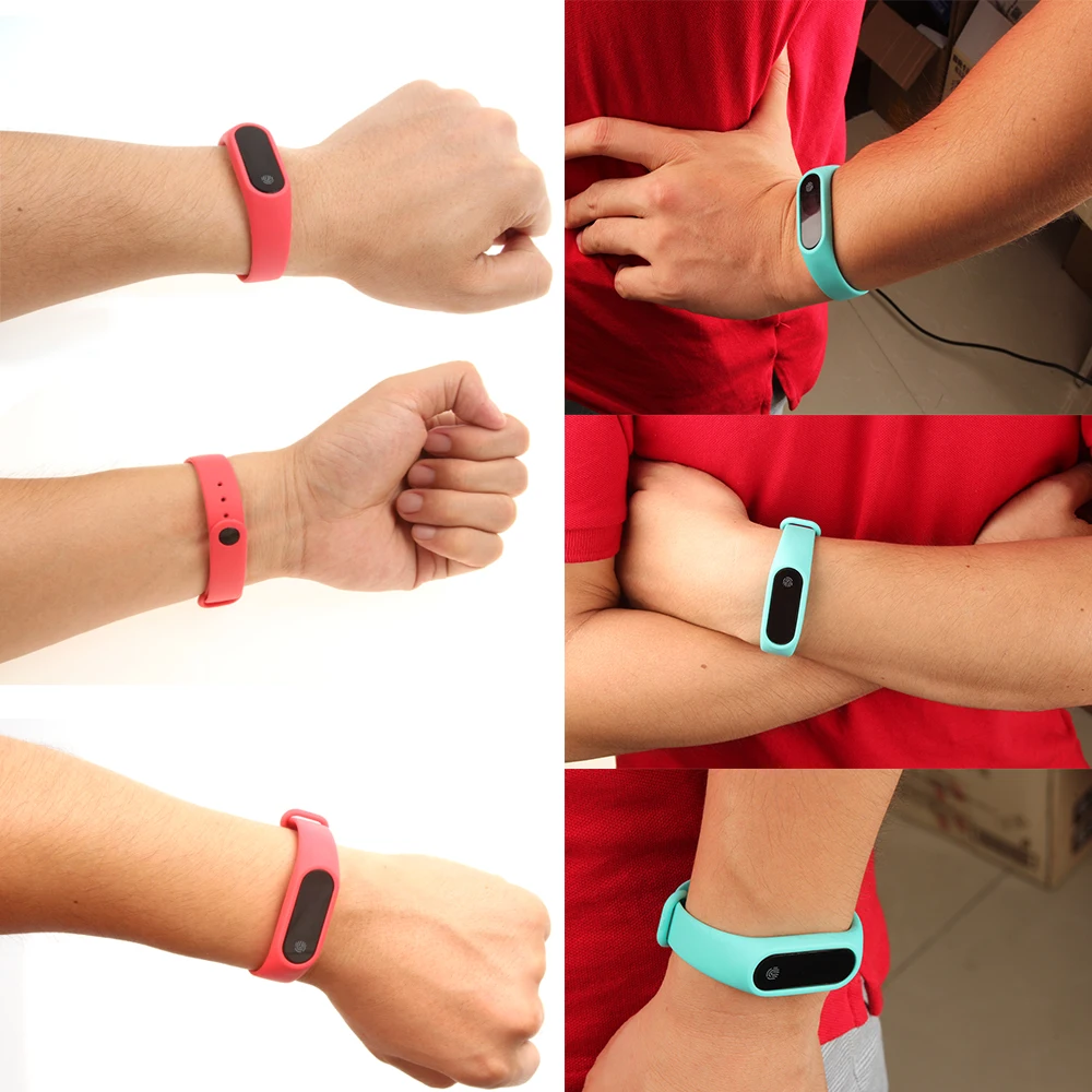 YKSO Smart Accessories wristStrap Silicone miband 2 pulseira smart bracelet Strap Colorful band wrist Straps for xiaomi miband2 |