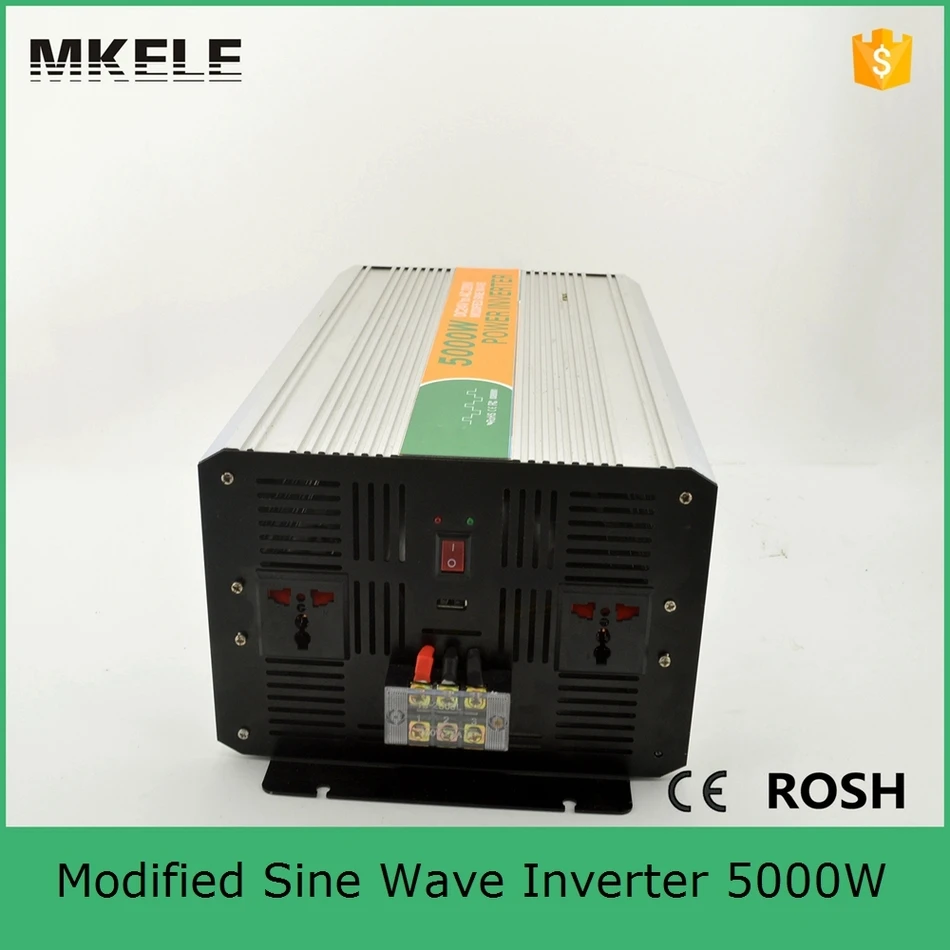 MKM5000 122G modified sine wave 5kw inverter intelligent dc/ac power 220v 5000w 12v dc to ac circuit|inverter automobile|inverter arc welding