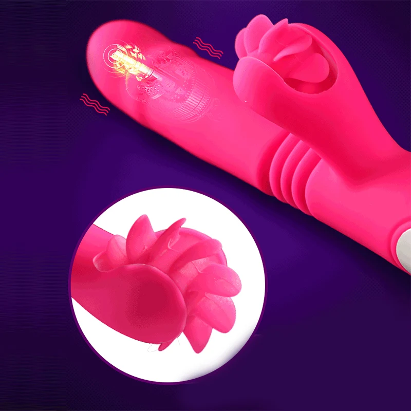 Колесо качения вибратор Телескопический водонепроницаемый G Spot Массаж клитор
