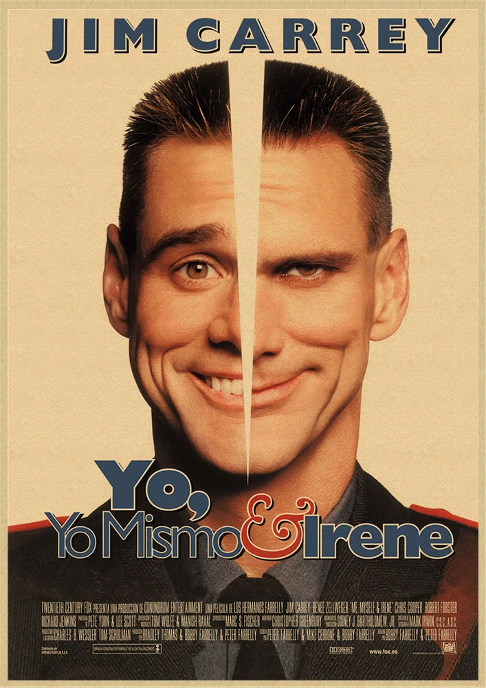 Jim Carrey плакат со сценами из фильмов Трумэн шоу маска фильм крафт-бумага Плакат Бар Кафе печать рисунок ядро декоративная живопись