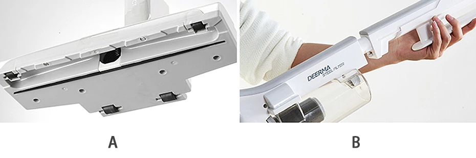 Xiaomi Deerma Dx700 2-в-1 вертикальный ручной пылесос с большой Ёмкость пылеуловительная камера Низкая Шум тройной фильтр для очистки воздуха от пыли