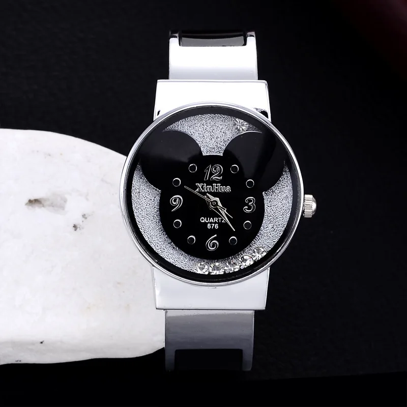 Женские часы montre mickey femme женские из нержавеющей стали relogio feminino Zegarek Damski 2019 Saati 848 |