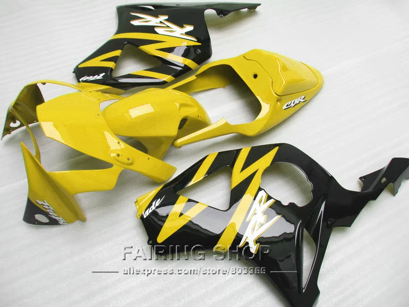 Желтые полные части для HONDA cbr954rr 03 02 комплект обтекателей cbr900rr 954 2003 2002 ( 100%