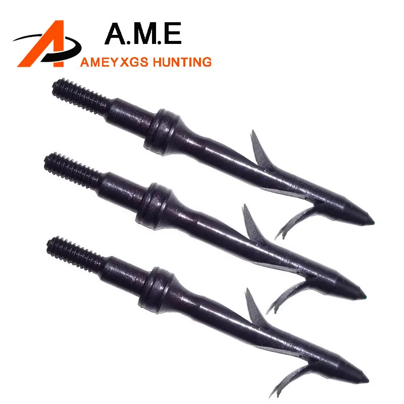 Бесплатная доставка 6 шт. Стальные рыболовные наконечники для охотничьих стрел