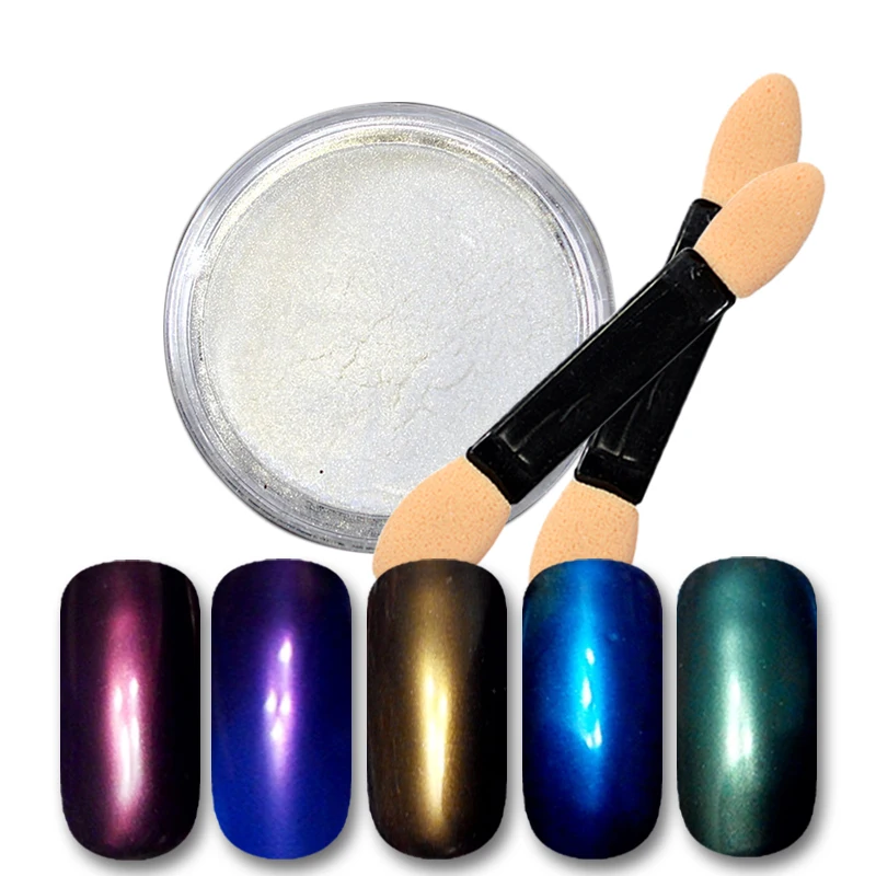 1 г Русалка порошок ногтей блестки хромированные ногти золотой синий фиолетовый