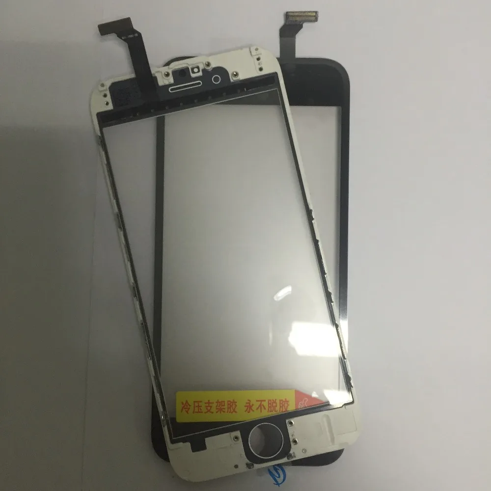 Дигитайзер с сенсорным экраном+ Рамка для iPhone 6, 6 S, 6 P, 5S, 5C, 5G, 7G, 7P Plus, сенсорный экран, передняя сенсорная панель, стеклянная линза, аксессуары для телефонов
