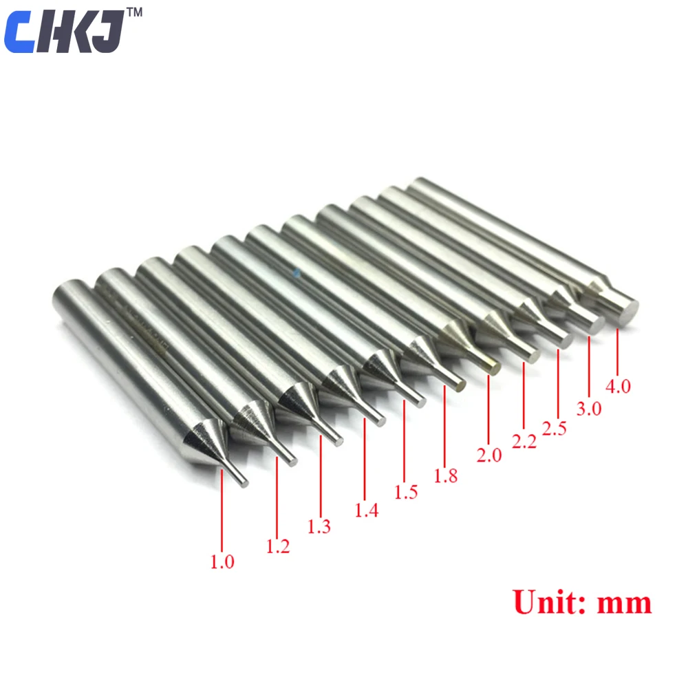 CHKJ Universal HSS Guide Pins for All Vertical Key Cutting Machine Locksmith Tools 1.0/1.2/1.5/2.0/2.5/3.0/4.0mm Drill Bit
