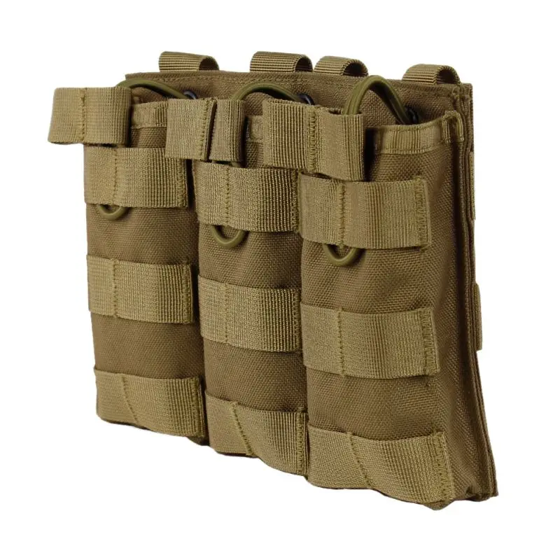 Тактический MOLLE тройной Открытый Топ подсумок быстро AK AR M4 FAMAS Mag Pouch 1000D нейлоновый военный пейнтбольное оборудование