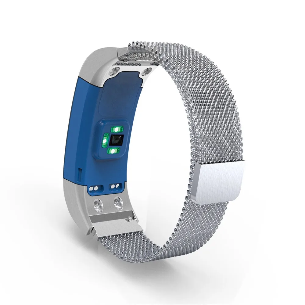 newMilanese Магнитная Петля из нержавеющей стали ремешок для часов Garmin VIVOsmart HR+ ремешок 3 2 1 наручный ремешок E1011