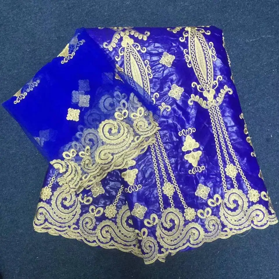 Розового цвета Базен Riche ткань Африканская вышиванки Getzner 5 м с 2 ярдов Французский